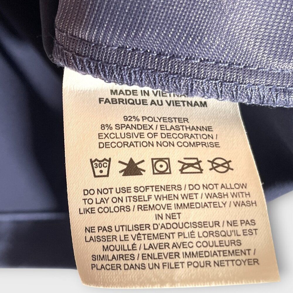NIKE Satin Track Jacket LARGE Loose Fit NWOT Periwinkle - Picture 7 of 10